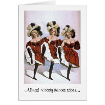 Personne ne danse sobre carte de vœux