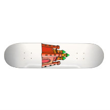 Perspective castle graphic skateboard decks
