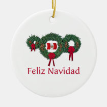 Peru Christmas 2 ornaments