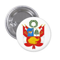 Peru Coat of Arms Button buttons