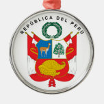 Peru Coat Of Arms Christmas Tree Ornament