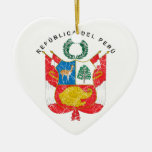 Peru Coat Of Arms Christmas Tree Ornaments