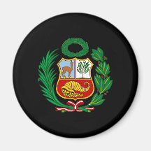 Perú Coat of Arms Fridge Magnets