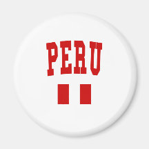 Peru College Style Fridge Magnet