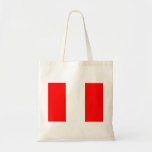 Peru Flag Canvas Bag