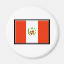 Peru Flag Refrigerator Magnets