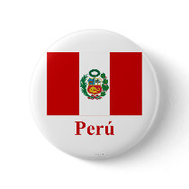 Peru Flag with Name in Spanish
