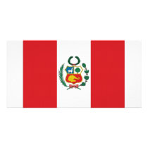 Peru National Flag Picture Card
