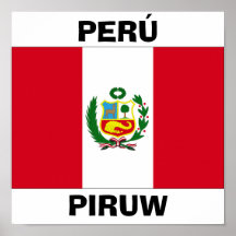 Peru National Flag Poster