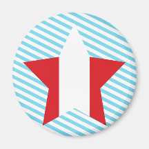 Peru Star Refrigerator Magnets