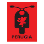Perugia Scooter Postcard