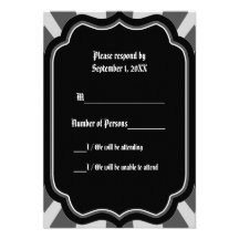 Pervade Ebony VI (Smoke) RSVP Card