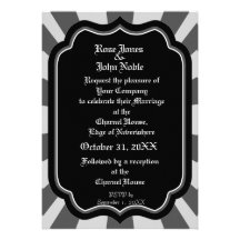 Pervade Ebony VI (Smoke) Wedding Invitation