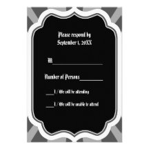 Pervade Ebony VII (Smoke) RSVP Card