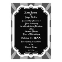 Pervade Ebony VII (Smoke) Wedding Invitation