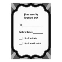 Pervade Ivory VII (Smoke) RSVP Card