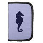 Perwinkle and Dark Blue Sea Horse Folio Planner