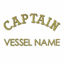Pesonalised Boat Name Captain Polo Shirt