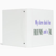 Pet Alarm Clock 3 Ring Binders
