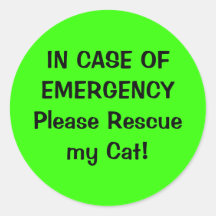 Pet Alert Sticker
