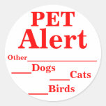 Pet Alert Stickers