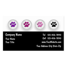 Pet Care Business Card