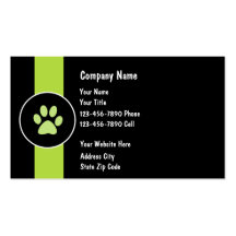 Pet Care Business Cards