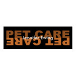Pet Care Business Cards