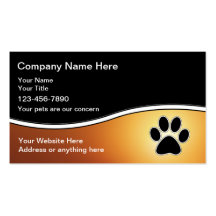 Pet Care Business Cards
