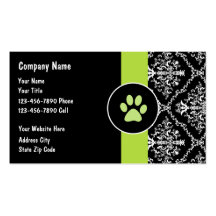 Pet Care Business Cards