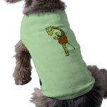 PET CLOTHING "funny giraffe" cartoon pet clothing