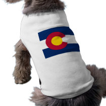 Pet Clothing with Flag of Colorado