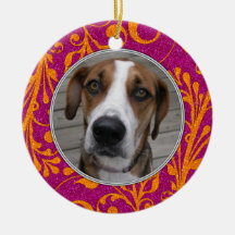 Pet Dog Memorial Photo Christmas Ornament