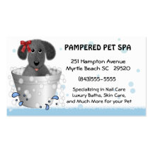 Pet Groomer Business Card