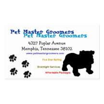 Pet Groomer Business Card