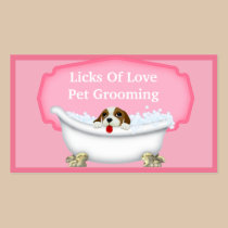 Pet Grooming Business Card business cards