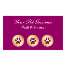 Pet Grooming Business Cards