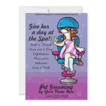 Pet Grooming Dog Care Advertising Template Custom Invitation