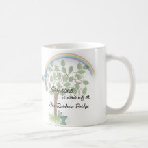 Pet loss, pet sympathy mug Rainbow Bridge