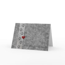Pet loss Sympathy Greeting Card