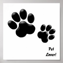 Pet Lovers! Pup and Kitty PawPrints