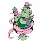 pet monster with pets funny vector cartoon cut out
