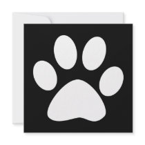pet paw invitations