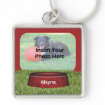 Pet Photo Template Dog Personalized Keychain