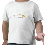 Pet Rat. Cinnamon and White, Hooded Variegated. T Shirt