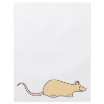 Pet Rat. Fawn. Personalized Flyer