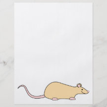 Pet Rat. Fawn. Personalized Flyer