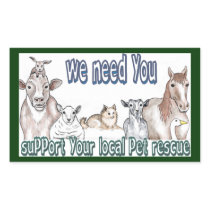 Pet Rescue Rectangular Stickers