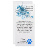 Pet service or clinic rack card, template rack cards