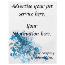 pet service, vet clinic flyer, template